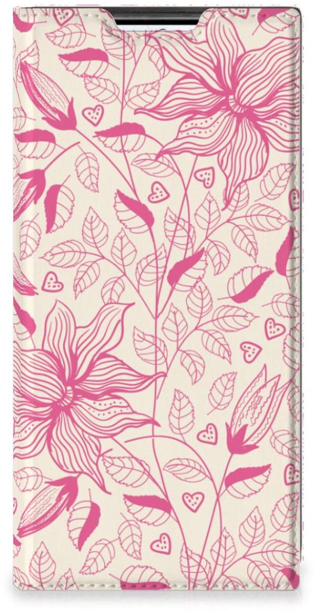 Samsung Galaxy S22 Ultra Smart Cover Pink Flowers