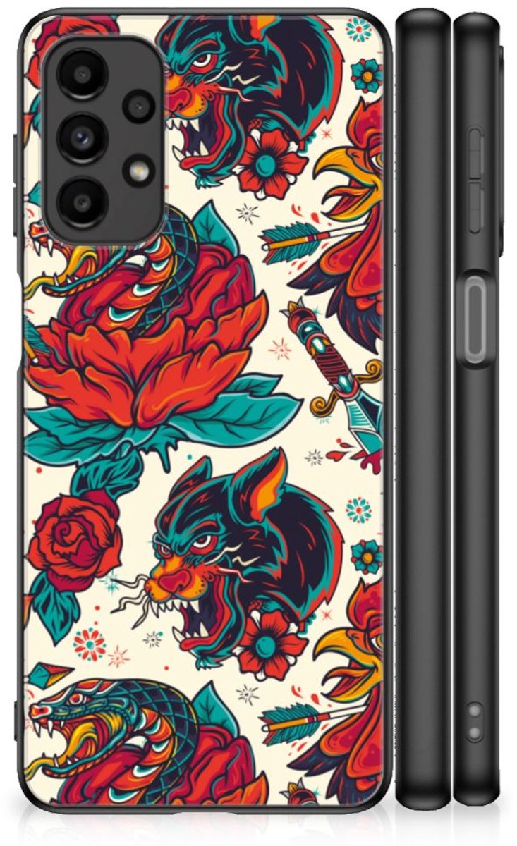 Back Cover voor Silicone Back Case voor Samsung Galaxy A13 4G Old Skool
