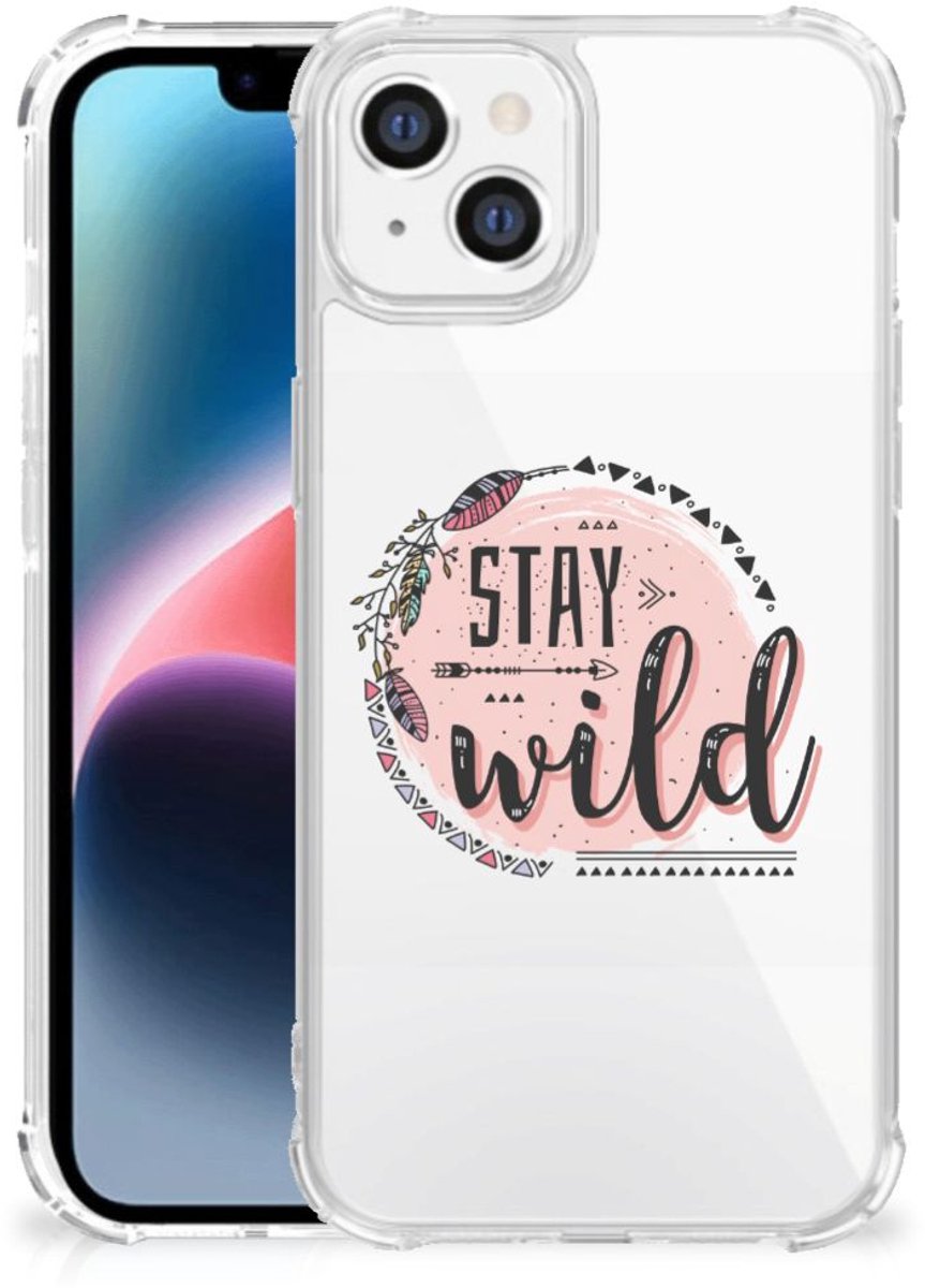 Apple iPhone 14 Plus Stevig Bumper Hoesje Boho Stay Wild