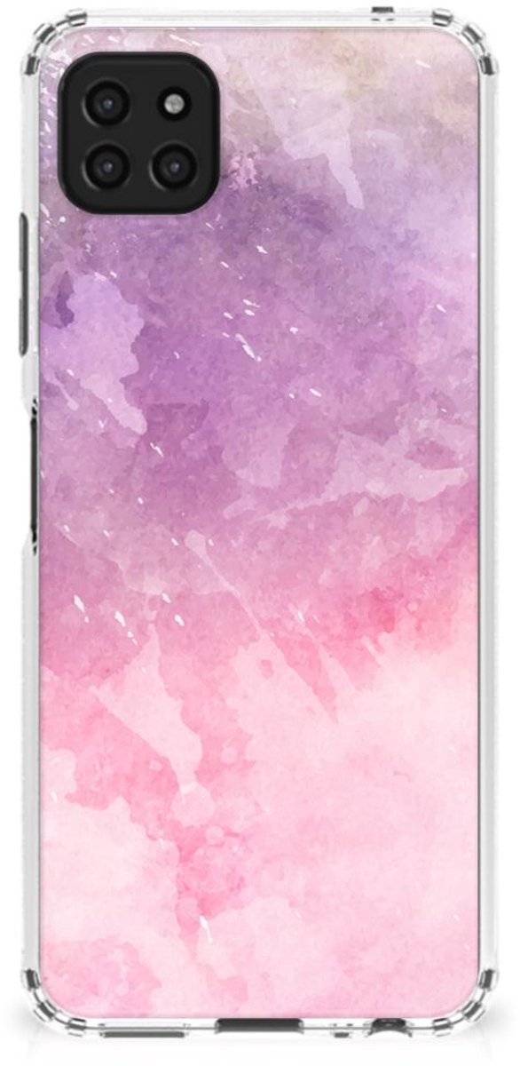 Back Cover Samsung Galaxy A22 5G Pink Purple Paint