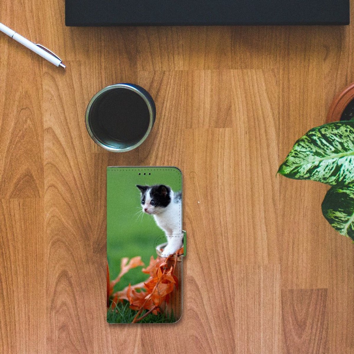 Sony Xperia 1 IV Telefoonhoesje met Pasjes Kitten