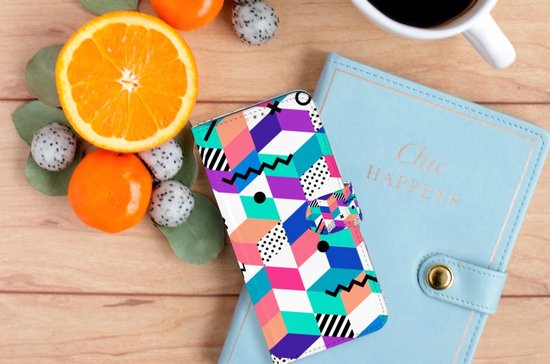 Wallet Book Case OPPO A15 Mobile Phone Case Blocs cadeaux personnalisés colorés