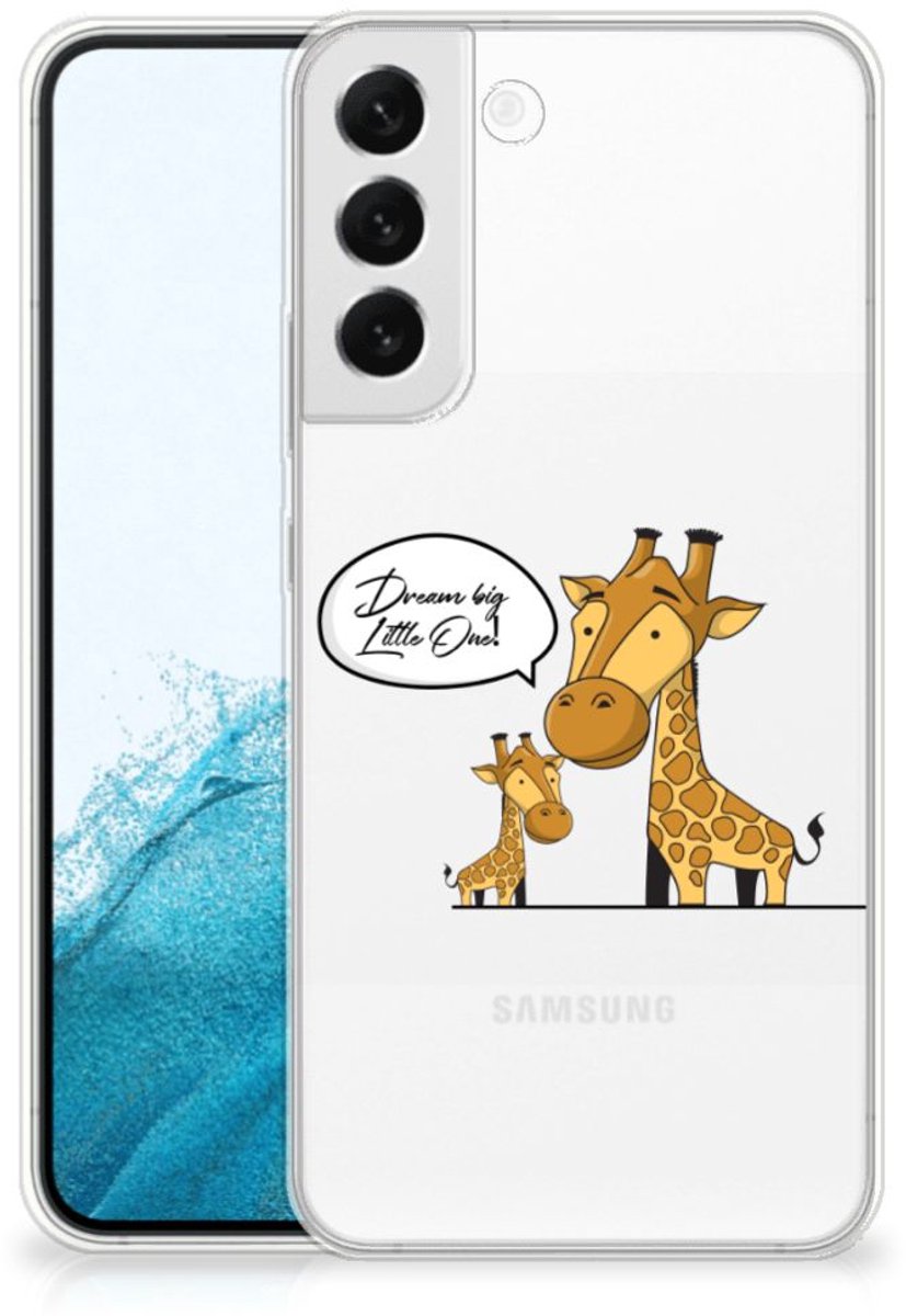 Back Cover voor Samsung Galaxy S22 Plus Telefoonhoesje met Naam Giraffe