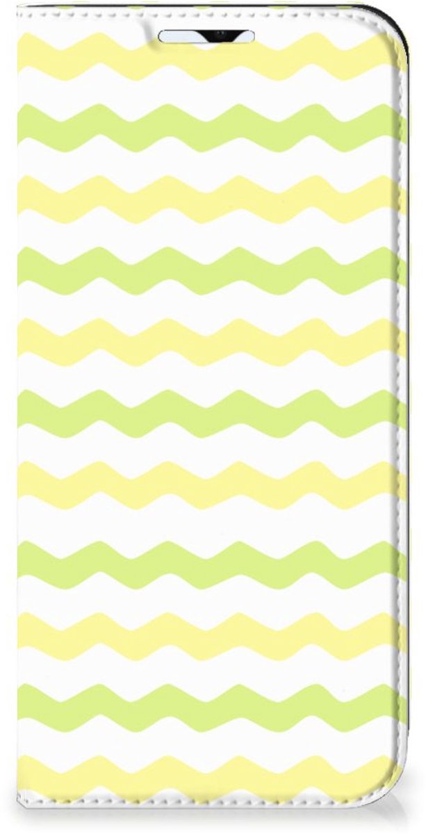 Book Case voor Samsung Galaxy A23 Hoesje met Magneet Waves Yellow