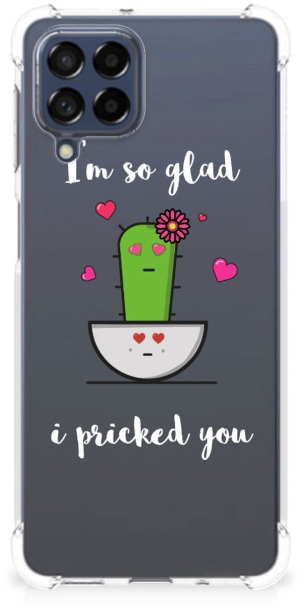 Samsung Galaxy M53 Stevig Bumper Hoesje Cactus Glad
