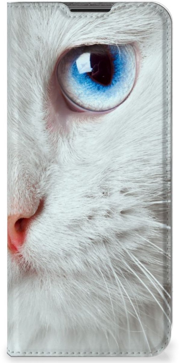 Nokia G50 Hoesje maken Witte Kat