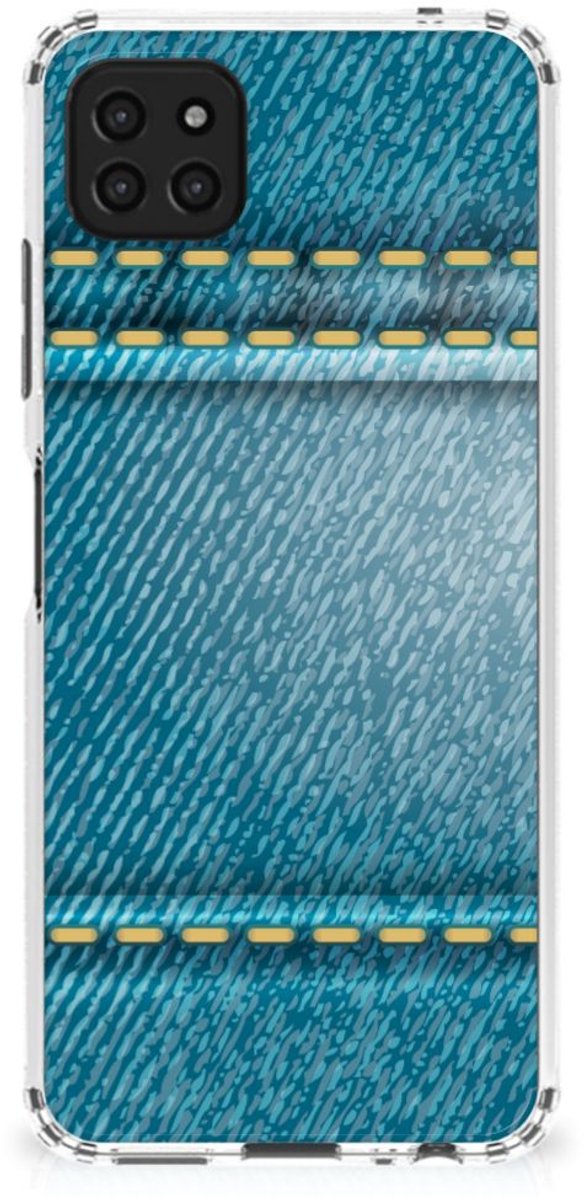 Samsung Galaxy A22 5G Anti Shock Bumper Case Jeans