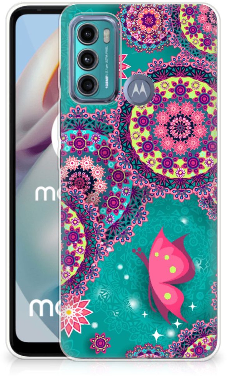 Motorola Moto G60 Hoesje maken Cirkels en Vlinders