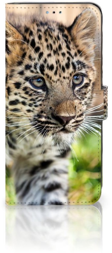 Coque OPPO A77 5G | A57 5G Cuir PU Protection Etui Housse pour Bébé Leopard