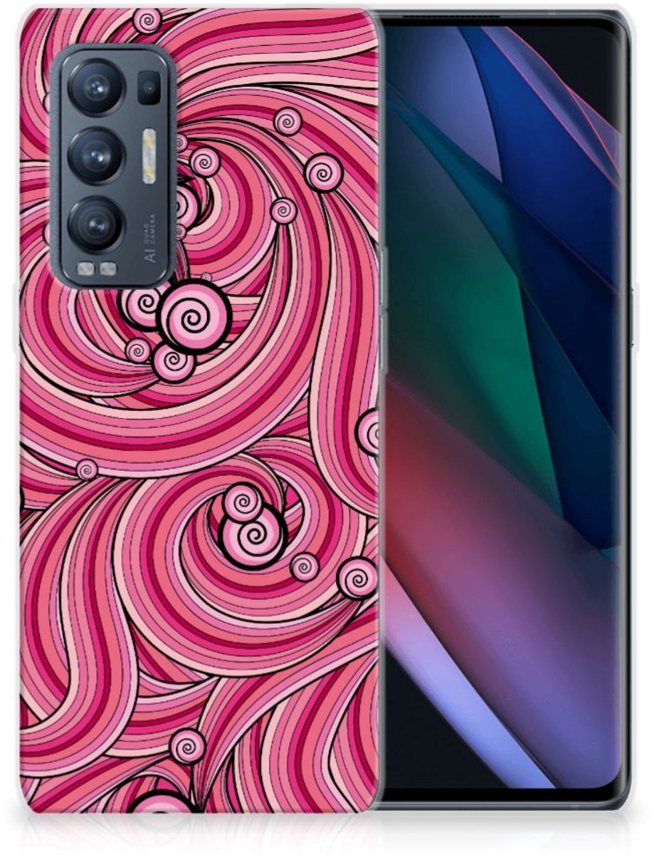 OPPO Find X3 Neo Hoesje maken Swirl Pink