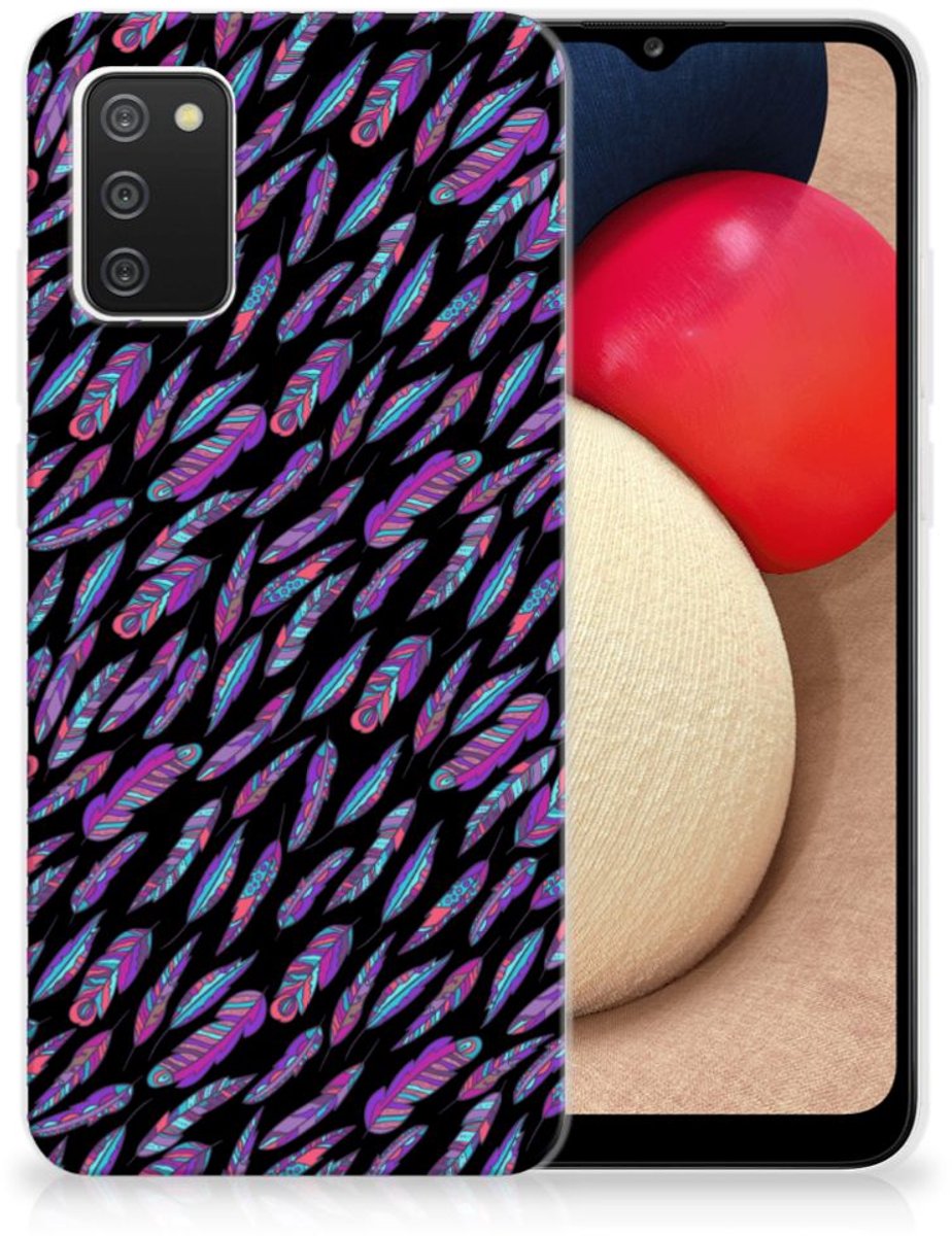 Samsung Galaxy A02s TPU bumper Feathers Color