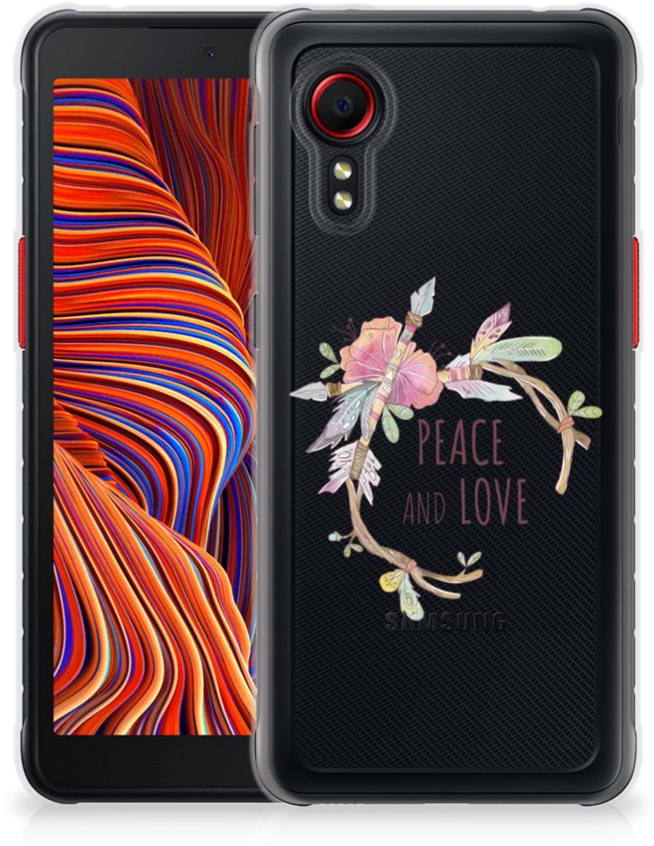 TPU Hoesje voor Samsung Galaxy Xcover 5 Telefoonhoesje met Naam Boho Text