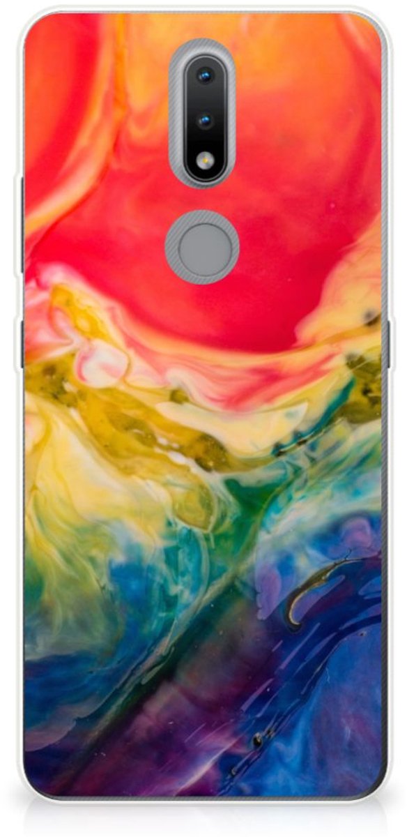 Hoesje maken Nokia 2.4 Watercolor Dark