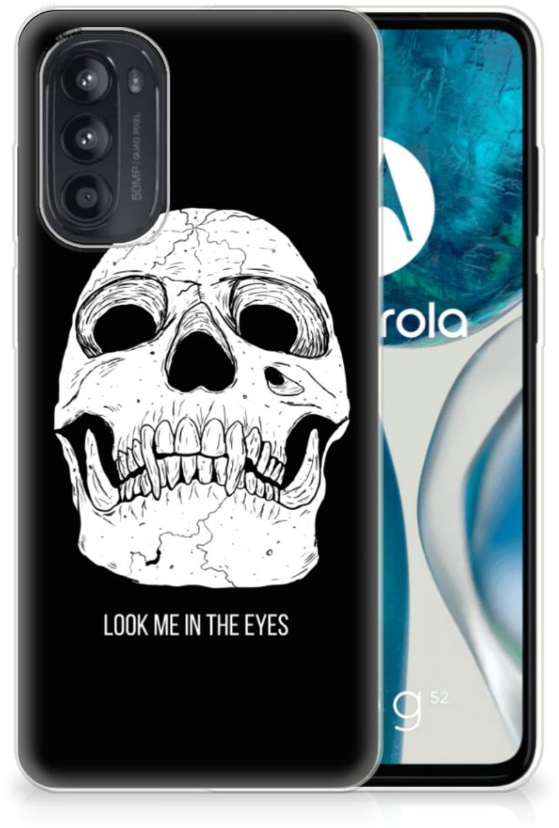 Silicone Back Case Motorola Moto G52/G82 Skull Eyes