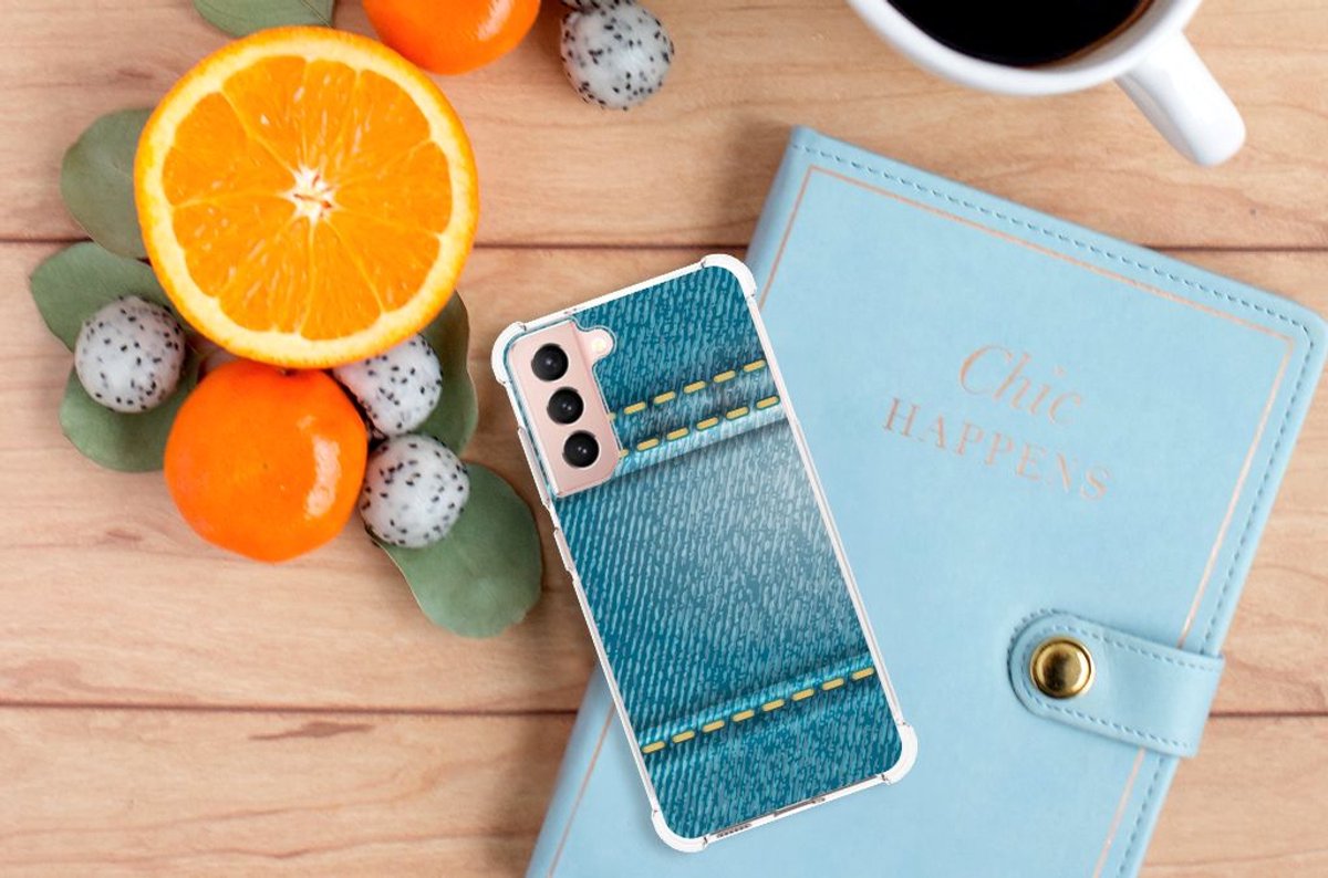 Samsung Galaxy S21 FE Anti Shock Bumper Case Jeans