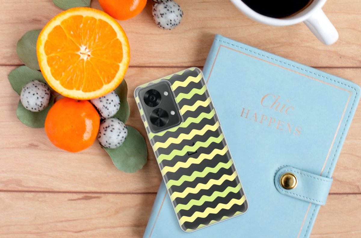 OnePlus Nord 2T TPU bumper Waves Yellow