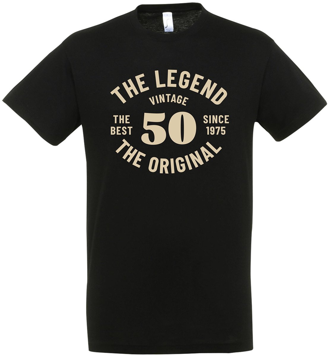 The legend 50 Jaar T-shirt - Maat L - Verjaardag en feest cadeau - Abraham T-shirt - 50 jaar cadeau - 50 jaar Abraham - Mannen 50 jaar shirt - 50 jaar - T-shirt - 1975 - Heren