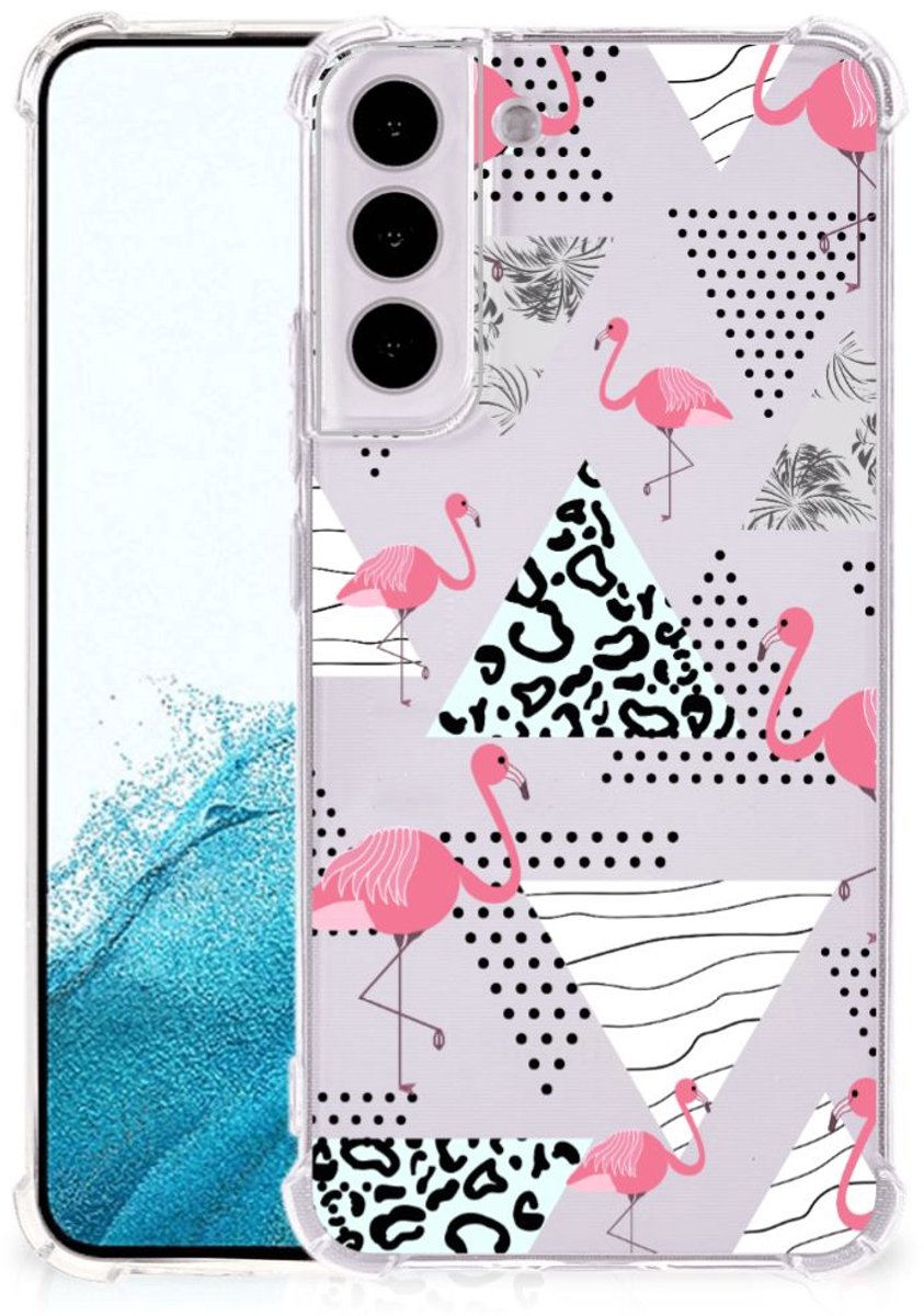 Samsung Galaxy S22 Plus Case Anti-shock Flamingo Triangle