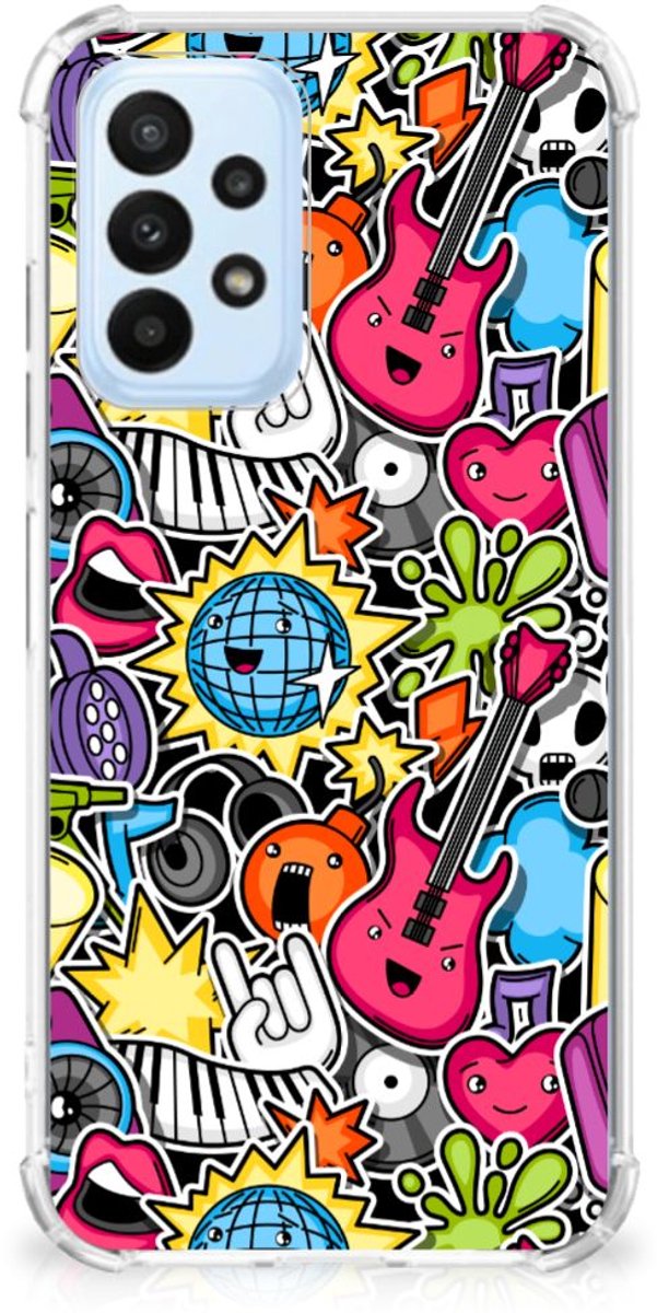 Samsung Galaxy A23 Anti Shock Bumper Case Punk Rock
