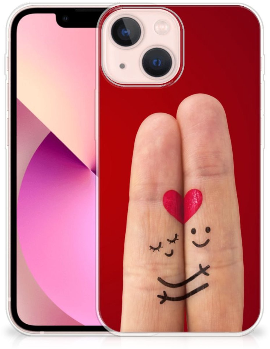 iPhone 13 mini Silicone Back Cover Liefde - Origineel Romantisch Cadeau