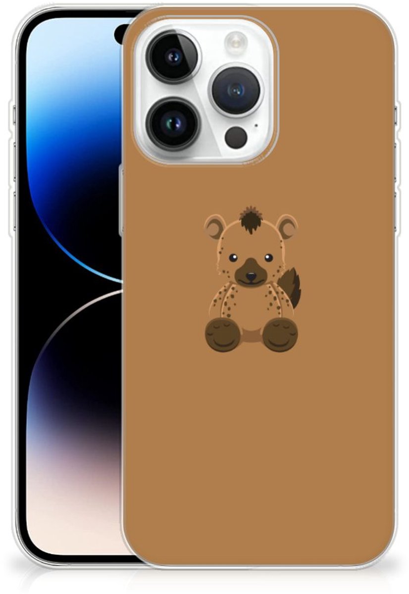 iPhone 14 Pro Max Telefoonhoesje met Naam Baby Hyena