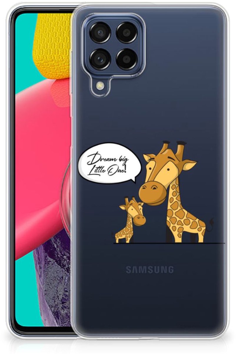 Samsung Galaxy M53 Telefoonhoesje met Naam Giraffe