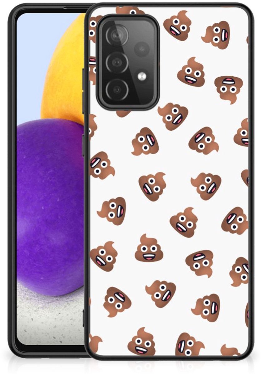 Back Case voor Samsung Galaxy A72 (5G/4G) Poep Emojis