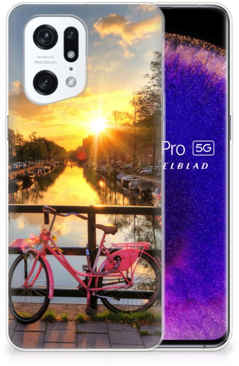 OPPO Find X5 Pro Siliconen Back Cover Amsterdamse Grachten