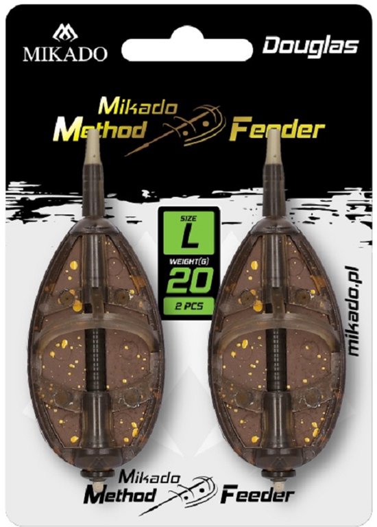 Mikado Method Feeder Douglas L - 40 g - Quick‑Change Voerkorf 2‑Stuks - Lange Worpen - Zwart van Merkloos — afbeelding 2