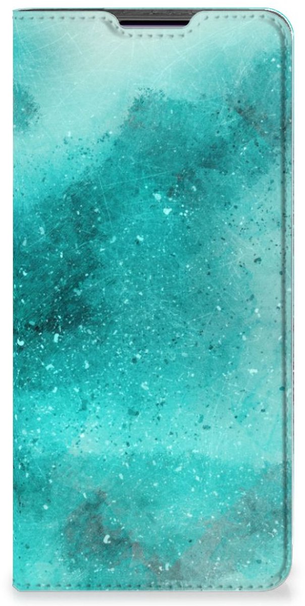 Bookcase Motorola Edge 30 Pro Painting Blue