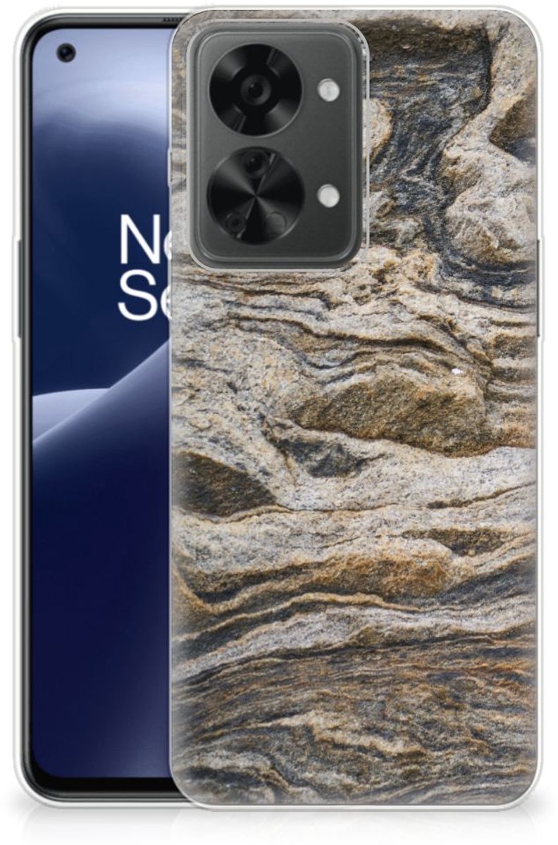 OnePlus Nord 2T TPU Siliconen Hoesje Steen