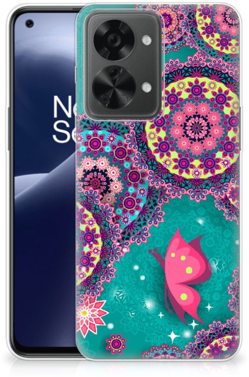 OnePlus Nord 2T Hoesje maken Cirkels en Vlinders
