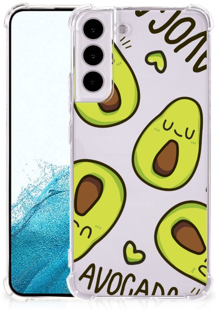 Samsung Galaxy S22 Plus Stevig Bumper Hoesje Avocado Singing