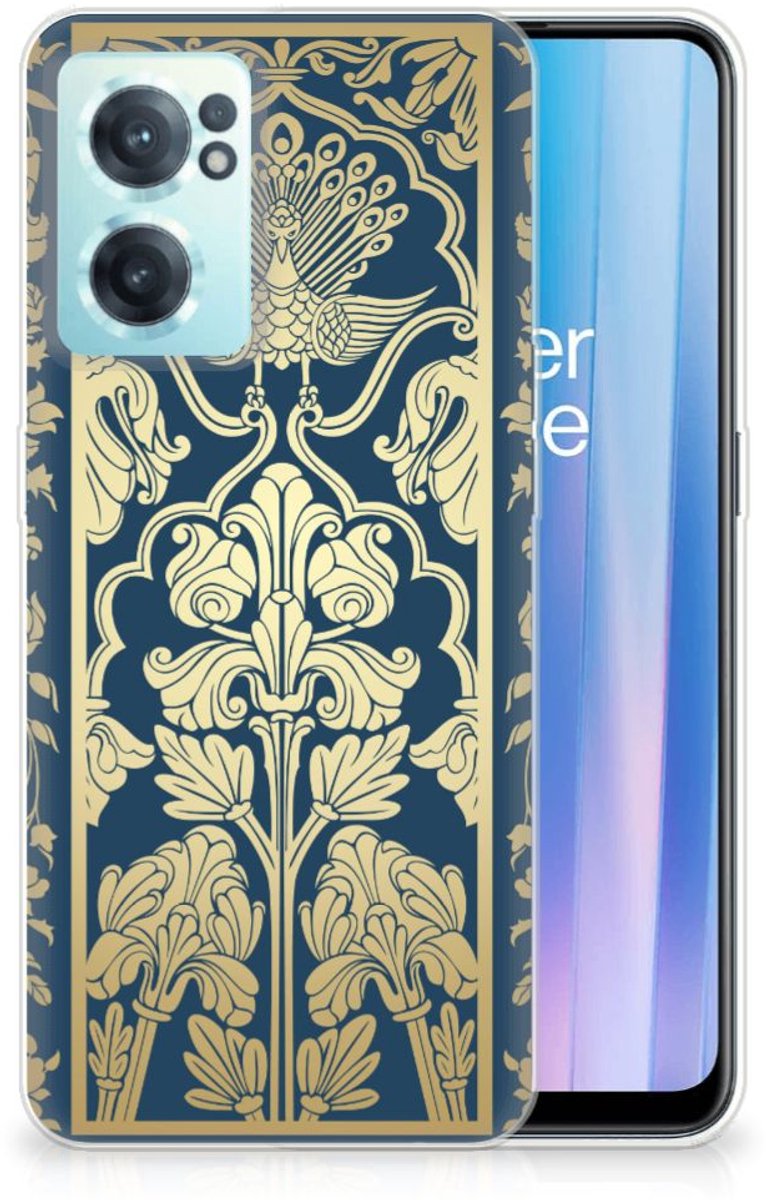 Back Cover voor OnePlus Nord CE 2 5G TPU Case Beige Flowers