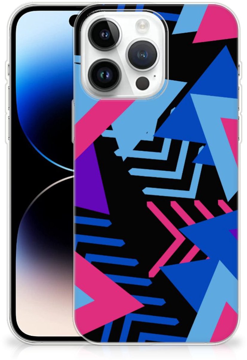 iPhone 14 Pro Max TPU Hoesje Funky Triangle