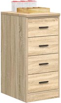 Schoenenkast 32x35x70 cm bewerkt hout oud houtkleurig kopen