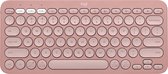 Bol.com Logitech Pebble Keys 2 K380s - Draadloos Toetsenbord - Bluetooth - Qwerty - Rose aanbieding