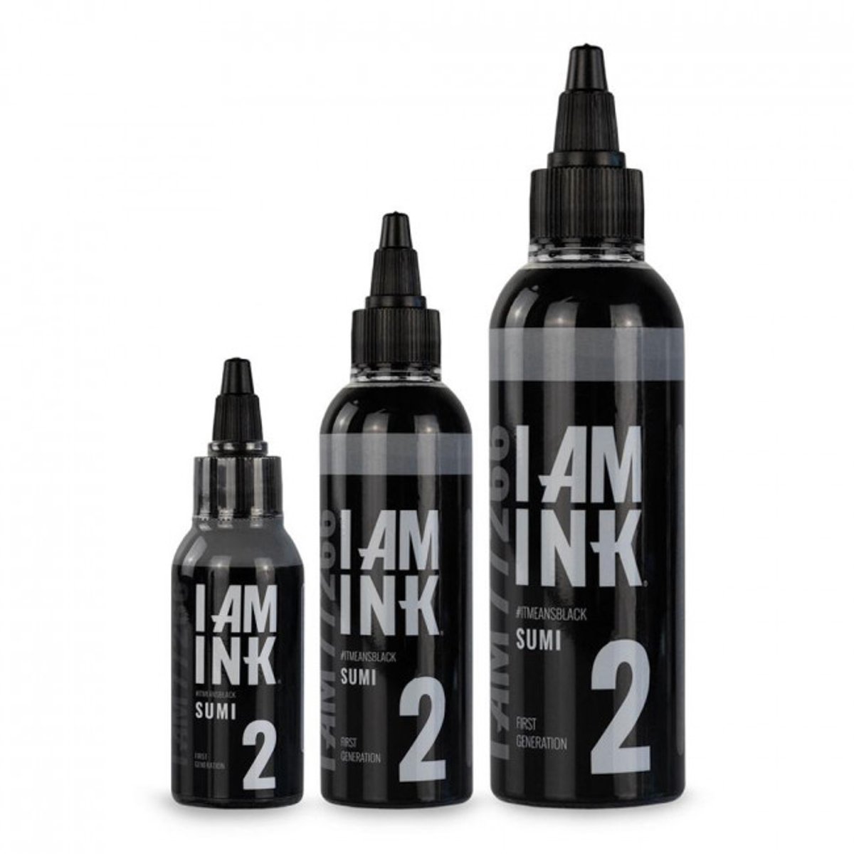 I AM INK - First Generation - #2 Sumi 100ml - Tattoo Ink