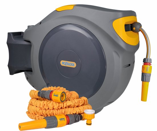 Hozelock Slanghaspel Automaat 40 Meter Inclusief Superhoze 7 5 hozelock-slanghaspel-automaat-40-meter-inclusief-superhoze-7-5