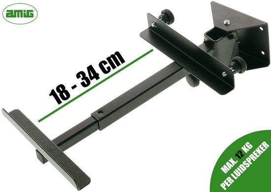 KOMFOTTEU Set van 2 boksenstandaard, in hoogte verstelbaar van 97-157 cm, stabiele luidsprekerstandaard, met driepoot-constructie, boksenstatief van ijzer tot 50 kg, zwart