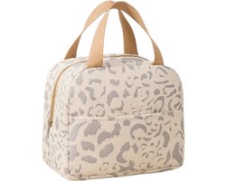 Nivard Koeltas - Koelbox - Koelelementen - Coolbox - Auto - Lunchtas - Strand - Luipaard print Licht