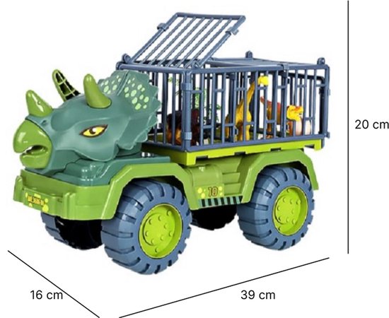 NautySaurs Set van 4 T-shirts voor kleine kinderen, met dinosaurus, haai, graafmachine, vrachtwagen, grafische T-shirts met korte mouwen, 5-dinosaurus, 2 Jaar