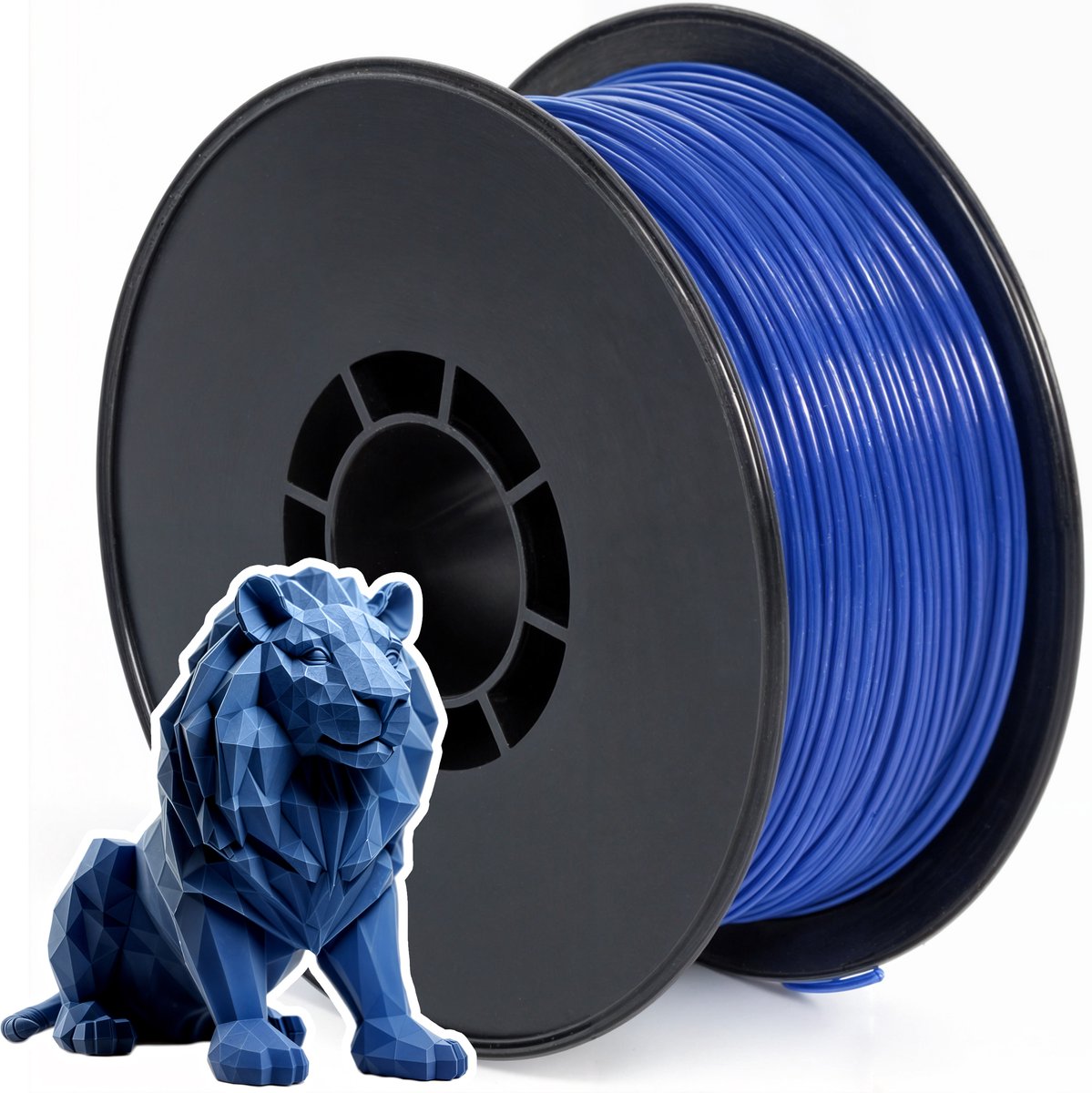 3D&Print PLA Filament 1,75mm - 3d Pen Kinderen Sjablonen Filiament - Spellen - Blauw - 250 Gram