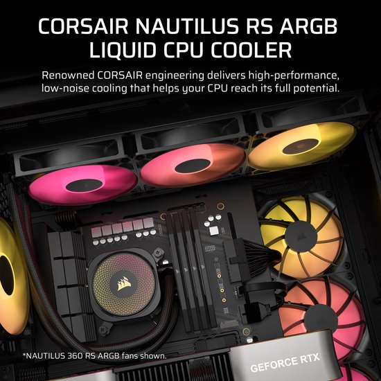 Corsair NAUTILUS 240 RS (Black) (5/8)