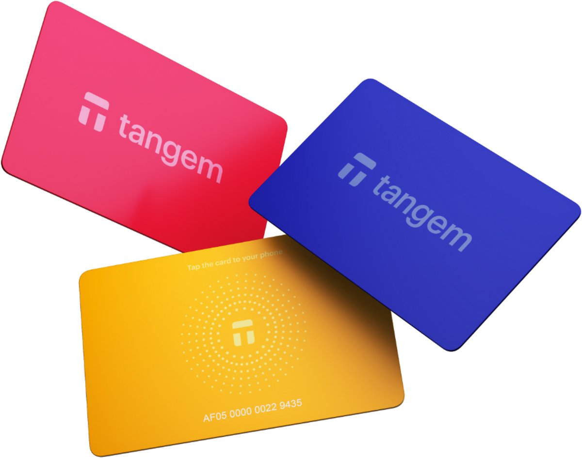Tangem Wallet - 3 kaarten - Limited Edition - Hardware Wallet - NFC - Spring Bloom