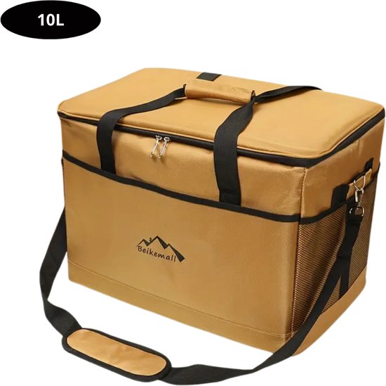 Livano Koeltas - Koelbox - Koelelementen - Coolbox - Auto - Lunchtas - Strand - Bruin 10L