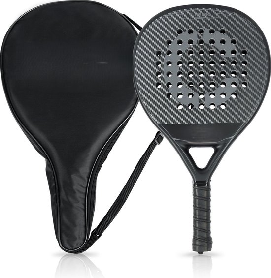 Padel Racket Elite Pro - Inclusief padeltas - Carbon + Fiberglass ...