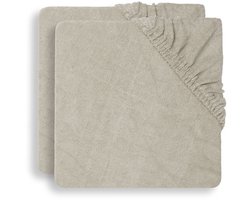 Jollein Aankleedkussenhoes Badstof 75x85cm Nougat (2pack)