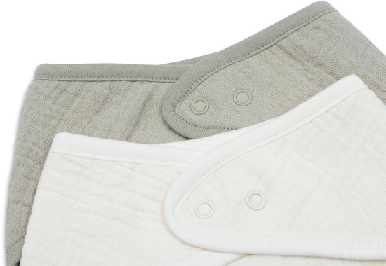 Jollein Baby Slab Bandana - Hydrofiel - Slabbetjes Baby - 2 Stuks - Olive Green/Oatmeal van Merkloos — afbeelding 3