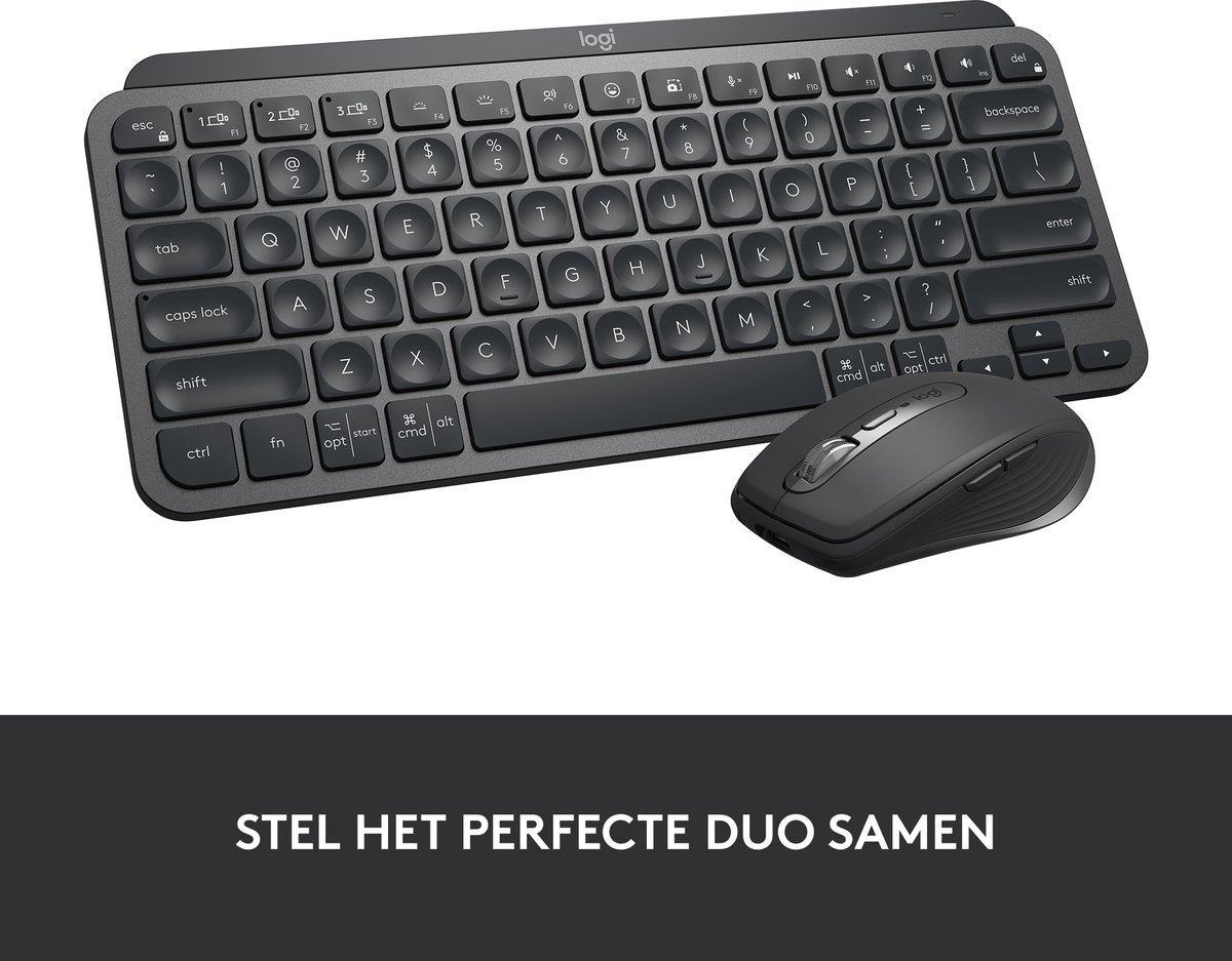 Logitech MX KEYS Mini - Draadloos Bluetooth Toetsenbord - QWERTY ISO - Graphite – foto 8